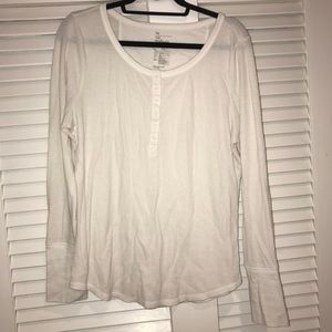 GAP Long Sleeve Waffle Shirt